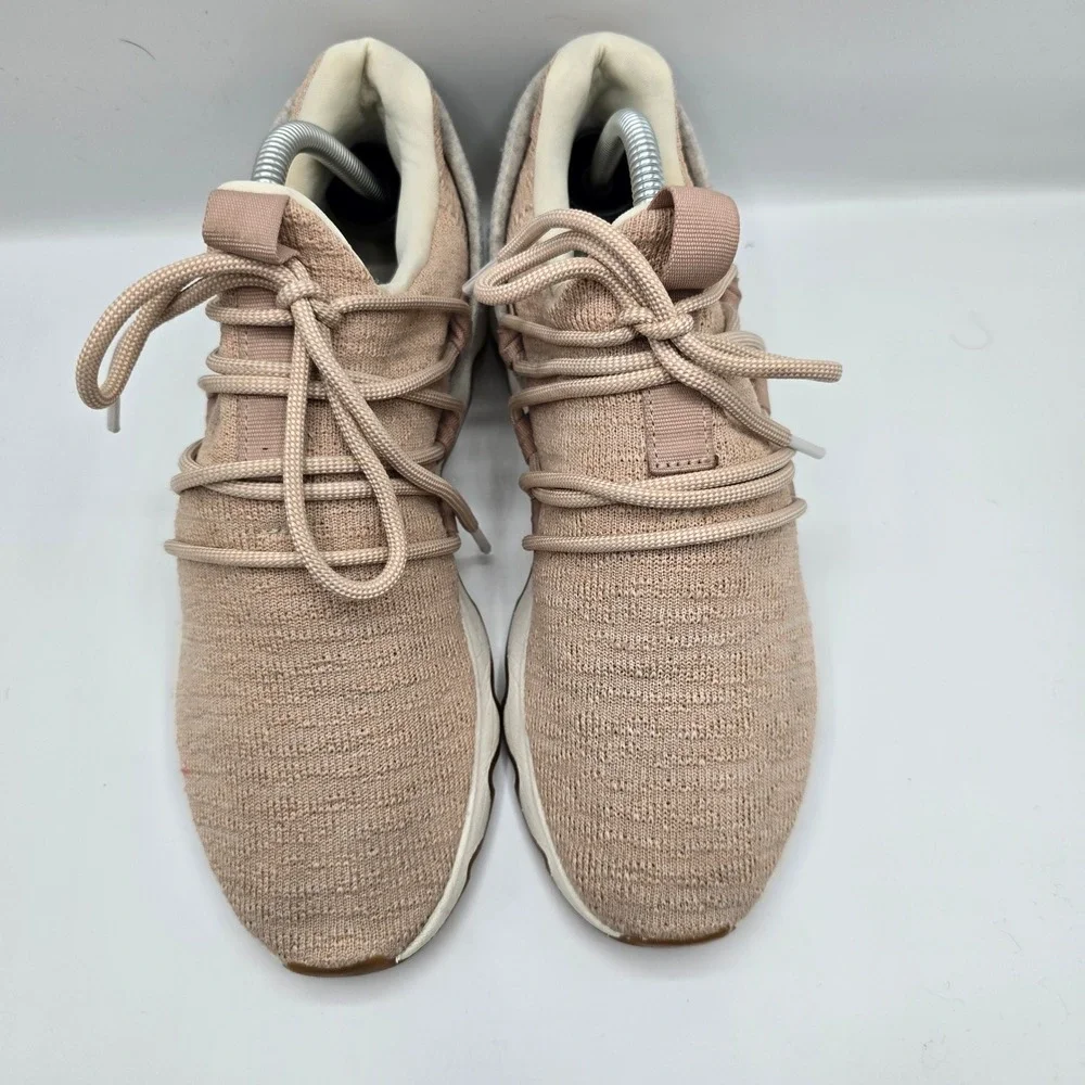 Sorel Kinetic Ripple Sneakers Pink Knit Lace Up‎ Athletic Women's Shoes Size 9.5